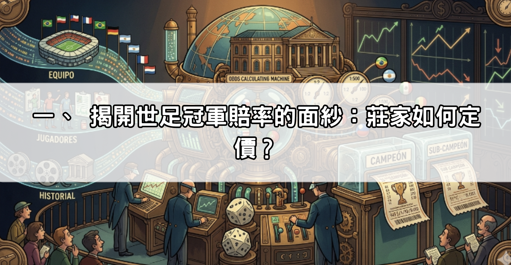 一、 揭開世足冠軍賠率的面紗：莊家如何定價？